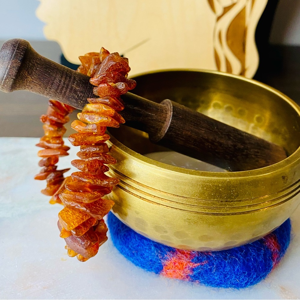 Baltic Amber Chunky Stone of Renewal Large Chip Statement Bracelet